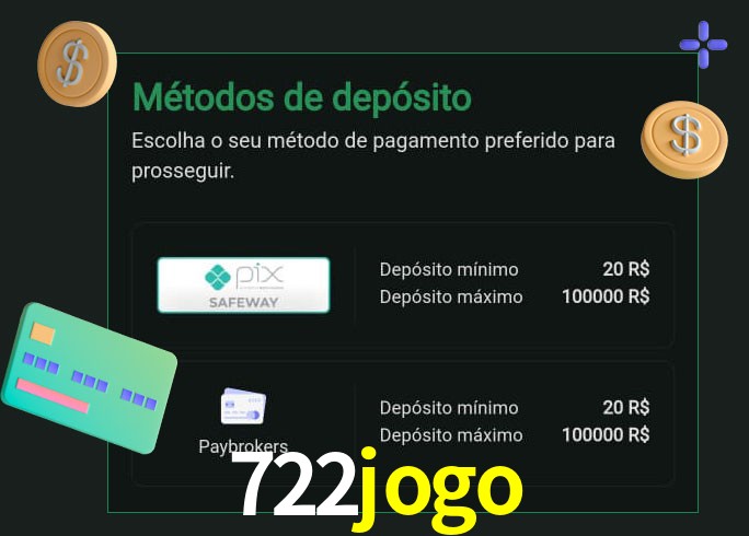 O cassino 722jogo oferece uma grande variedade de métodos de pagamento